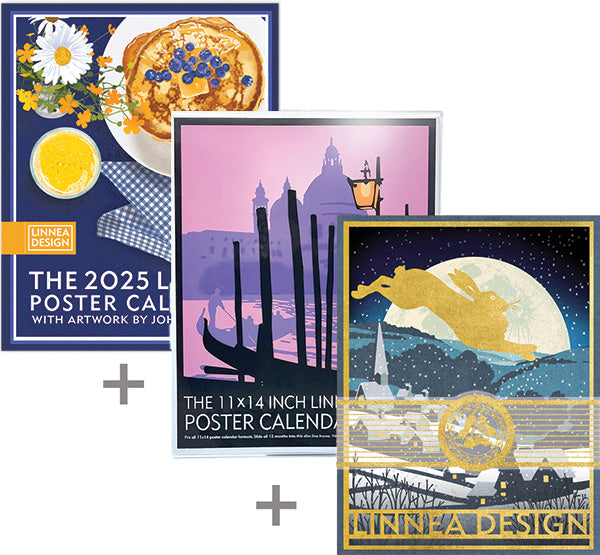 2025 Poster Calendar Gift Pack Linnea Design