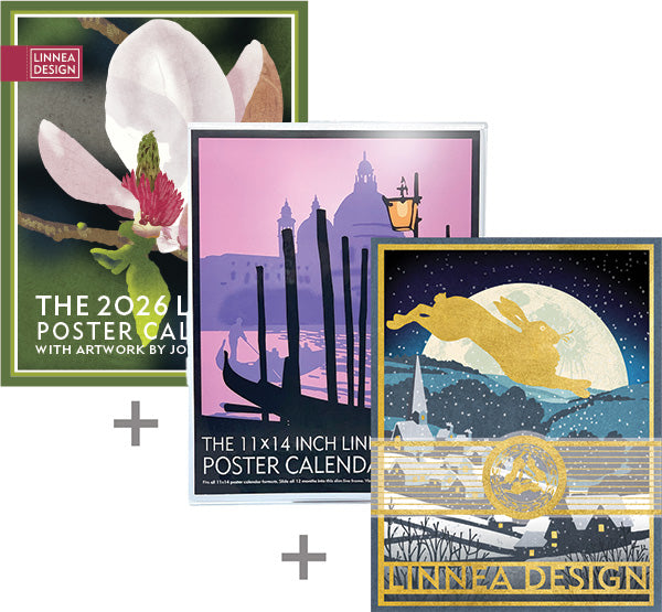 2026 Poster Calendar Gift Pack Linnea Design