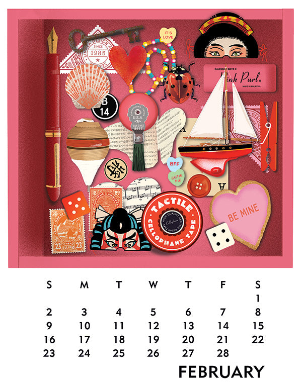 2025 Desktop Calendar Linnea Design